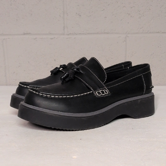 Sperry Shoes - Sperry Bayside Platform Loafers 9.5W Leather Chunky Slip On 90s Minimalist